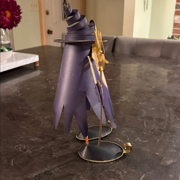Metal Witch Figurine with Moon Hat - Picture 3 of 4